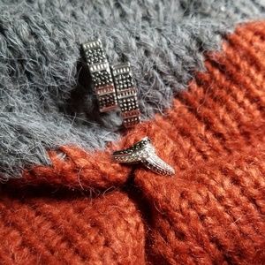 Sterling silver earrings and ring set